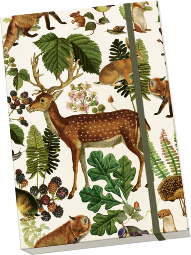 Sköna ting Muistikirja A5 Metsän eläimet